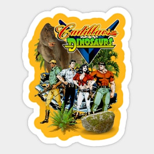 Caddy in Dino Land Sticker